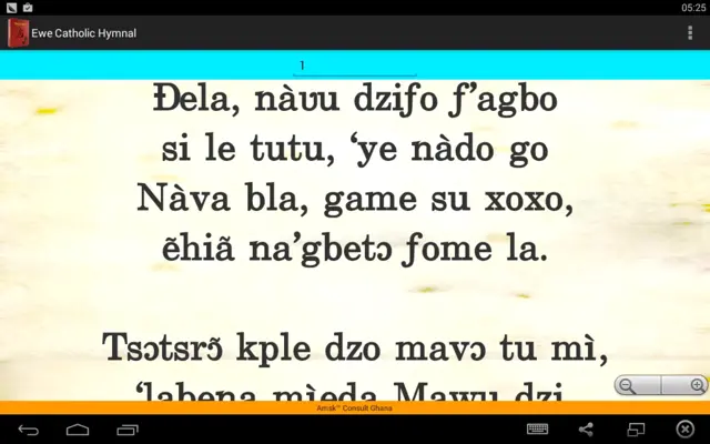 Ewe Catholic Hymnal android App screenshot 1